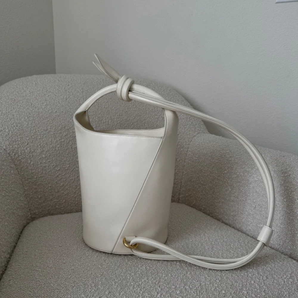 Jacquemus Le Petit Tourni Bucket Bag In Cream. Pristine! - Picture 8 of 16